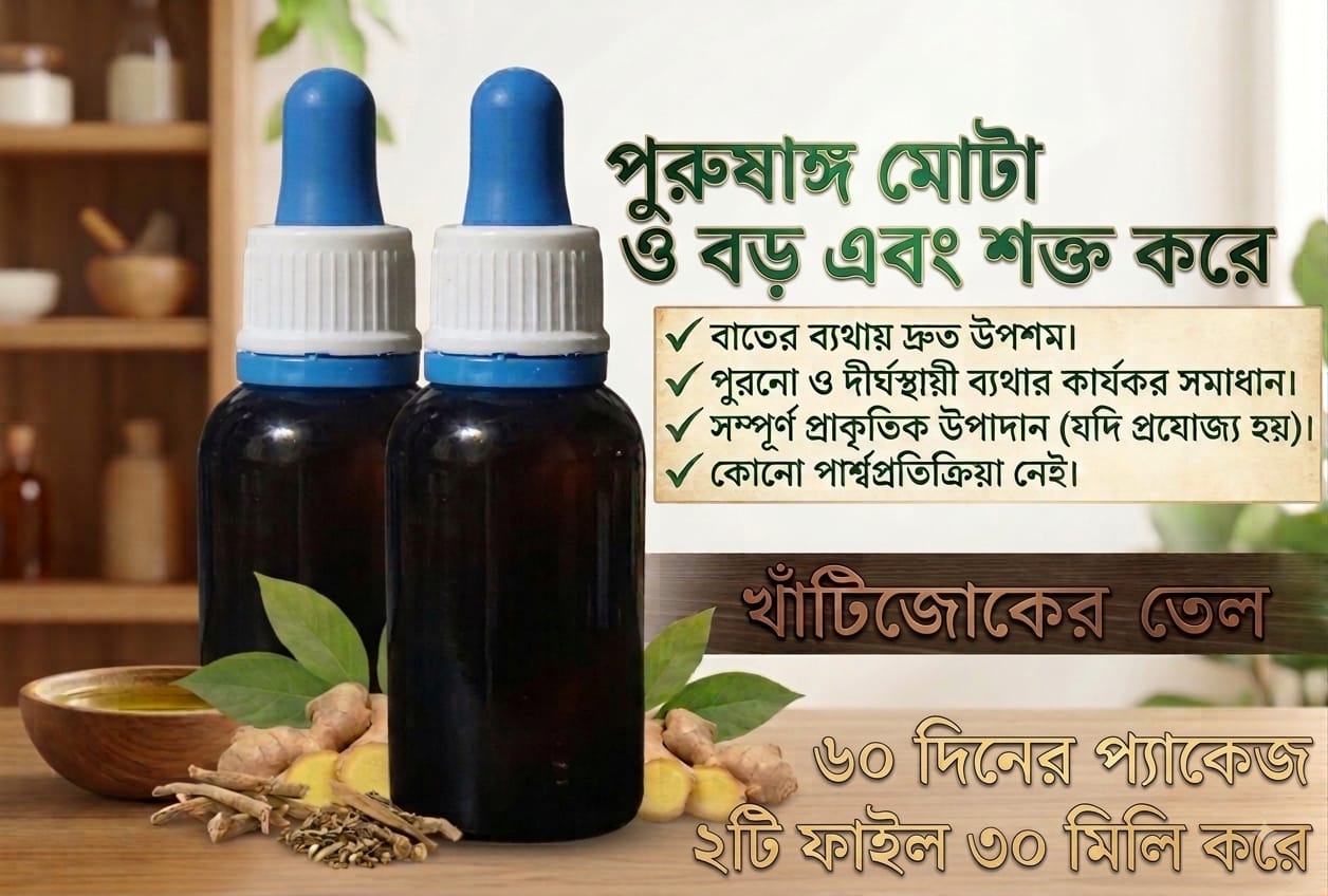 30+30= 60mi জোঁকের তেল দুই মাসের প্যাকেজ